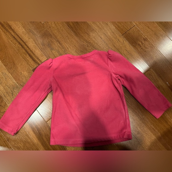 🦉 Girls Pink Fleece Pullover with Owl Design 🦉 - Picture 2 of 3